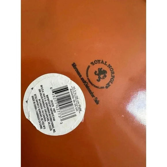 Royal Norfolk Amber plate - Picture 5 of 5